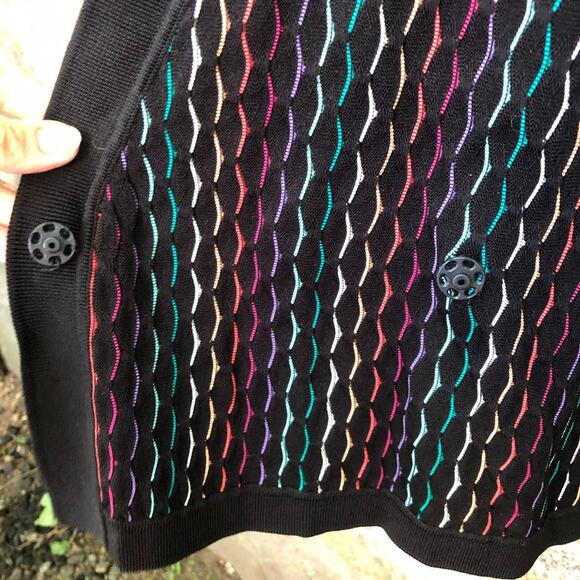 NBD x Revolve Azure Wrap Cardigan Texture Rainbow - Picture 9 of 12